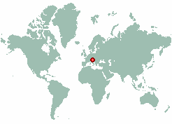 Rjavce in world map